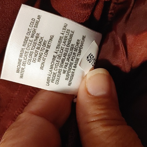 🇨🇦 NWT Universal Fit Plus size Burgundy Straight Leg Pant 24P - Picture 9 of 9